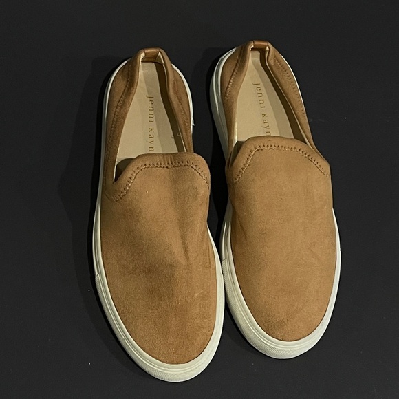 Jenni Kayne Suede Slider Slip On Sneakers in Honey EU 40 Neutral Casual - Picture 3 of 7